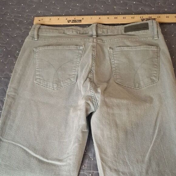 Calvin Klein Cropped Skinny Stylish Light Gray Jeans size 8 - Picture 5 of 6